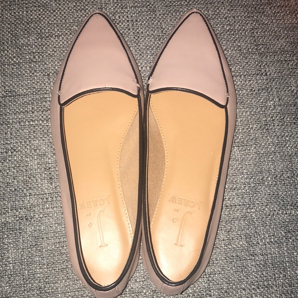 Pink Edie Leather loafer with piping
